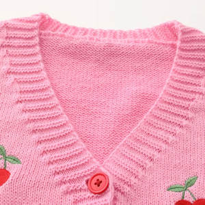 Cárdigan Elegante con Bordado, Logotipo Bordado, Botones en la Parte Delantera, Tejido Suave, Estilo Casual Urbano - Product Image 6