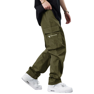 กางเกงคาร์โก้ของผู้ชายกางเกงยุทธวิธีติดกระเป๋าด้านข้างสไตล์สตรีทแวร์กางเกงคาร์โก้ออกแบบได้เองล่าสุด - Product Image 3