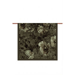 Écharpe en bambou kaki à motif floral, série voile et masque de protection solaire - Product Image 3