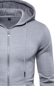 Sweat à capuche homme premium coupe classique 100 % coton, style streetwear avec poches pour l'hiver, impression numérique, écologique - Product Image 4