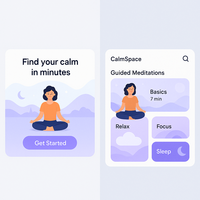 Application de méditation Stock pour version Internet, multiplateforme, compatible Android, Linux, Mac - Wise Hustlers