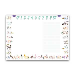 Bloc-notes d'écriture cursive ABC avec feuilles détachables, produit en papier - Product Image 2