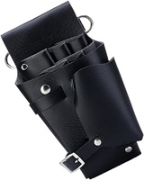 Étui professionnel durable pour ciseaux / porte-épingles à cheveux, outils de salon de coiffure, en cuir PU, taille personnalisée, logo réutilisable, LCI