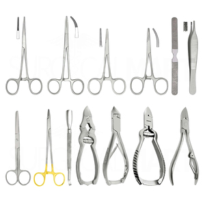 Outils de pédicure en acier inoxydable, coupe-ongles, lime, sonde, instruments de podologie, ouverture à mâchoires larges, lame courbée, durable - Product Image 1