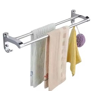 Luxury High Selling Towel Holder for Bathroom Stainless Steel Towel Hanger Wall Mounted Washroom Home Hotel Usage - Product Image 4