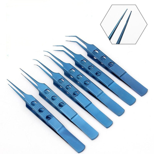 Microfórceps Oftálmicos con Dientes, Juego de Instrumentos Quirúrgicos Manuales de Acero Inoxidable/TITANIO, Base de Spine Pedicel Instruments - Product Image 3