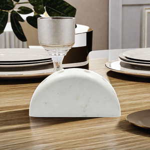 Fournisseur en gros de bougeoirs en marbre blanc pour table à manger, décoration intérieure au meilleur prix fabricant d'usine indienne - Product Image 6