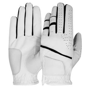 Gants en cuir de cabretta 100% authentiques, nouveau logo personnalisé, ventes chaudes, super doux, entièrement blancs, gants de golf en cuir de cabretta de qualité supérieure - Product Image 4