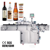 Machine d'étiquetage automatique de bouteilles rondes à grande vitesse YIMU YM515 pour l'eau, le miel, le whisky, la bière, la vodka, les spiritueux, le vin
