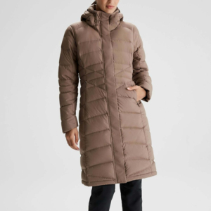 Veste d'hiver pour femmes personnalisable, longue, imperméable, en polaire, avec capuche, design matelassé, grande taille, rembourrage en coton, veste bomber - Product Image 1