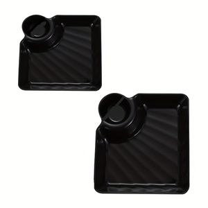 Plats de service divisés en métal au design admirable, pour les collations de fête, plateau de service, fournitures hôtelières, parfait pour les chips et les trempettes, les bonbons et les noix - Product Image 3