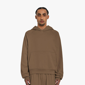 Vêtements de créateurs de haute qualité pour hommes Shorts à capuche en denim mélangé de coton de luxe Motif solide doublé Style de larmes de haute qualité - Product Image 2