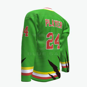 Jersey de Hockey sobre Hielo con Diseño Moderno de Cuello en V, Tela de Alta Calidad para un Uso Duradero, Costuras Reforzadas, Top de Hockey con Cuello en V - Product Image 4