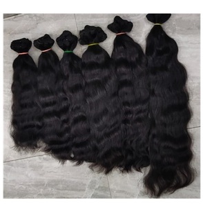 Temple indien 100% fournisseurs de cheveux indiens bruts vierges non transformés naturels Remy doux respectueux de l'environnement toutes les textures cuticule cheveux humains - Product Image 1