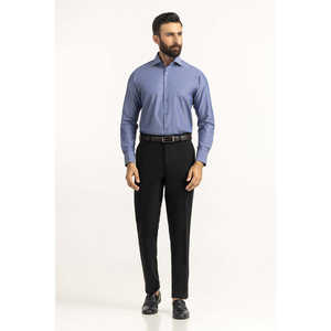 Chemises habillées décontractées pour hommes coupe moderne 100 % coton popeline à col boutonné, motif uni et rayé, tailles XL et 3XL - Product Image 2