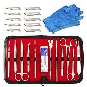 Kit de entrenamiento de sutura quirúrgica para estudiantes de medicina almohadilla de práctica de sutura-Kit de herramientas de tijeras de aguja equipo de enseñanza - Product Image 1