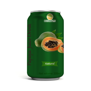 Vietnam Flavored Papaya Puree Drink Canned 330ml Natural Fruit Puree Box From Best Beverages Supplier OEM/ODM Factory Price - Product Image 1