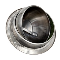 Diffuseur et grille de ventilation ronde en acier inoxydable réglable pour climatisation, type boule, jet ponctuel, type œil de bœuf