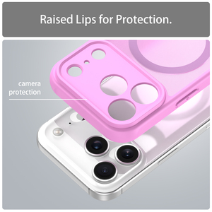 เคสโทรศัพท์ป้องกันแบบเกราะแข็ง TPU แม่เหล็กผิวสัมผัสยืดหยุ่นมีกระดุมผิวสัมผัสนุ่มสำหรับ iPhone17 Air Pro max/ Galaxy/Pixel - Product Image 1