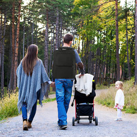 Sac de voyage grande capacité avec compartiments, sac à dos personnalisé, sac de rangement pliable pour poussette