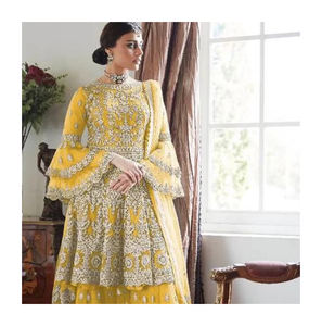 Nouvelle robe pakistanaise vente chaude prêt à l'emploi Shalwar Kameez broderie pakistanaise élégante femmes robe 2023 - Product Image 1