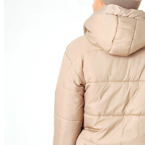 Veste d'hiver matelassée légère de grande taille avec logo personnalisé d'usine ODM/OEM avec col montant caractéristique respirante - Product Image 5