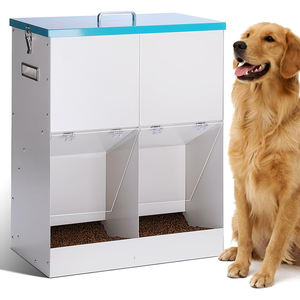 Jh-mech pemberi makan anjing otomatis 46Lbs, untuk 2 anjing besar jenis gravitasi luar ruangan baja tergalvanis pemberi makan anjing otomatis luar ruangan - Product Image 1