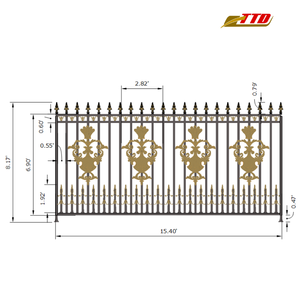 Panneaux de clôture métalliques durables pour l'extérieur et clôture de confidentialité fabriqués au Vietnam avec une fabrication et des matériaux complets au Vietnam - Product Image 6