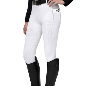Culottes d'équitation unisexes en polyester extensible de qualité supérieure (Full Chaps & Jodhpur) pour la compétition – En stock - Product Image 2