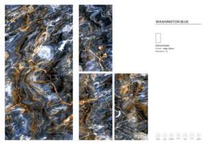 Azulejos de Porcelana con Acabado Brillante Azul Washington - Product Image 2