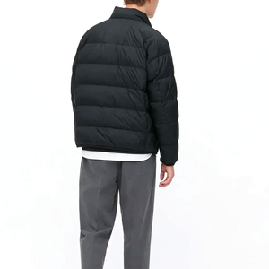 High Quality Custom Logo Printed Winter Varsity <b>Jacket</b> for <b>Men</b> Stand Collar Bubble Puffer <b>Long</b> Pockets New Condition Wholesale - Product Image 2