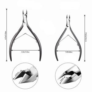 Outils de pédicure fantaisie de très haute qualité avec poignée antidérapante, coupe-ongles en acier inoxydable personnalisé de 4,0 pouces pour manucure et cuticules - Product Image 2