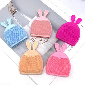 Cross-border Hot-selling Model <b>Rabbit</b> Face Wash Brush Facial Cleaning Manual Massage Cleansing Silicone Wholesale - Product Image 1
