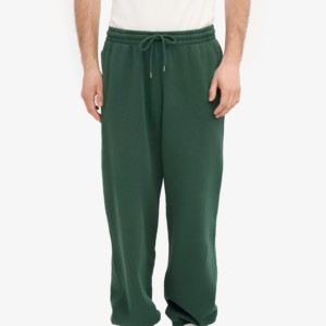 กางเกงกีฬาขายาวขากว้างย้อนยุคใส่ได้ทั้งชายและหญิงกางเกงทรงหลวมสีพื้นโลโก้แบบคลาสสิก - Product Image 1