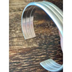 Bracelets pour bébé en argent sterling faits à la main par les Navajo, accessoires à la mode - Product Image 5