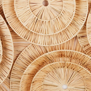 Recién llegado, cestas de decoración de pared | Cestas artesanales de algas marinas ecológicas de materiales naturales para el hogar, sala de estar, dormitorio, guardería - Product Image 2