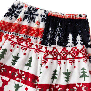 Pantalon de pyjama ample en molleton pour femme automne 2025 - Doux et moelleux 100% polyester Écologique Respirant Imprimé vintage Vêtement de détente - Product Image 2