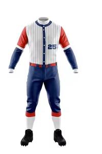 Uniforme de sublimation thermique respirable de maillots de baseball américains personnalisés avec patch de broderie Meilleures choses à bas prix - Product Image 4