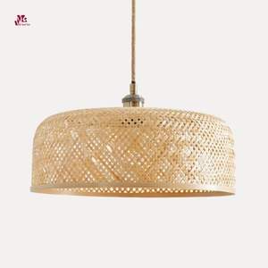Lámparas de techo de bambú Ratán Pantalla de bambú Lámpara colgante de bambú natural para la decoración del hotel de la cocina del hogar - Product Image 1