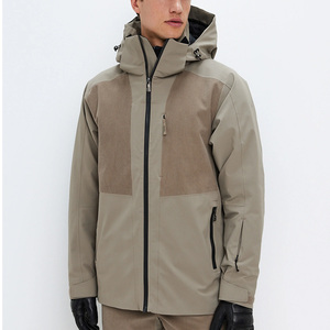 Veste de ski à capuche imperméable pour hommes avec fermeture à glissière personnalisée OEM Fit Respirant Material Logo Printing & Private Label Solutions - Product Image 2