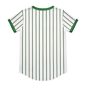 Jersey de Béisbol Blanco 08 Soror, Jersey Universitario para Mujeres de Hermandad Griega, Rosa y Verde, Estilo Casual y Elegante - Product Image 4