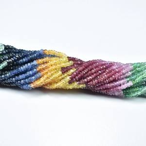 Cuentas de Piedras Preciosas Variadas, Cuentas Redondas Facetadas de 2.5 mm y 3 mm, Hilo de 16 Pulgadas, Cuentas de Piedras Preciosas Variadas para la Fabricación de Joyas - Product Image 4