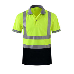 เสื้อทำงานผู้ชายแบบสั่งทำพิเศษ แขนยาว เสื้อทำงานแบบสะท้อนแสง เสื้อยืดสองสี - Product Image 3