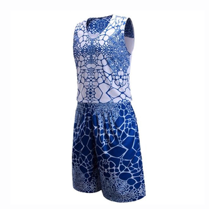 Conjuntos de uniformes de baloncesto baratos a la venta, uniformes de baloncesto para niños, pedido a granel, uniforme de baloncesto de poliéster con diseño personalizado - Product Image 3