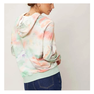 Sweat à capuche à manches longues pour femme, 100% coton, décontracté, élégant, Tie Dye, à la mode, hiver - Product Image 2