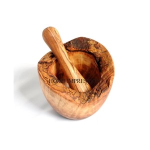 Recién llegado, alta calidad estándar, hecho de madera, diseño único, mortero y Maja, utensilios de cocina, herramientas para hierbas y especias de la India - Product Image 1