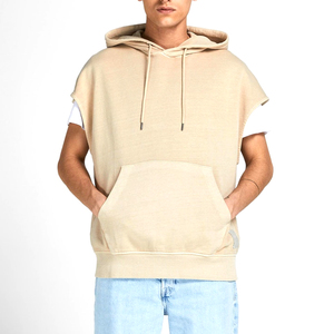 Jogger personnalisé sweats à capuche sans manches 2026 sweats à capuche de haute qualité pour hommes coton Sport jogger sweats à capuche - Product Image 1