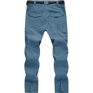 Pantalones Cargo para hombre, de secado rápido, ligeros, impermeables, 6 bolsillos, cintura elástica, protección UV para el último diseño 2025 - Product Image 3
