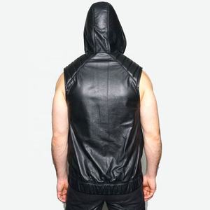 New Arrival Waterproof Wholesale Design <b>Men</b> Biker Leather <b>Vest</b> Unique Fashion High Quality <b>Men</b> Biker Leather <b>Vest</b> - Product Image 4
