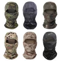 Cagoule tactique intégrale camouflage pour la chasse en extérieur, coupe-vent, 100% polyester, style personnalisé avec logo 4